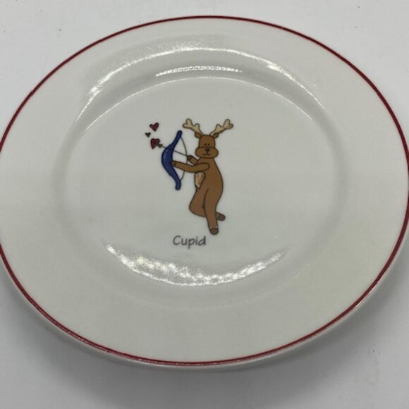 Christmas and Holiday Rainbow Mountain Set of Reindeer Plates Set of 8 - Picture 2 of 8